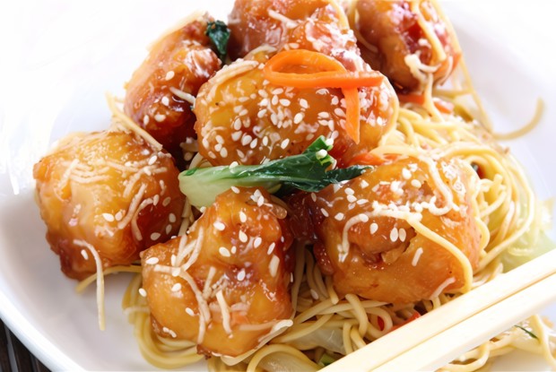 Курица с кунжутом