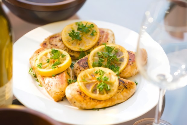 Курица с лимоном и имбирем