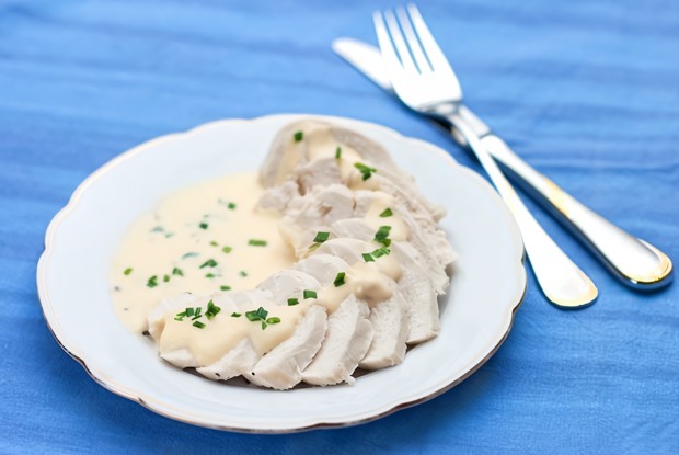 Курица с виноградно-лимонным соусом