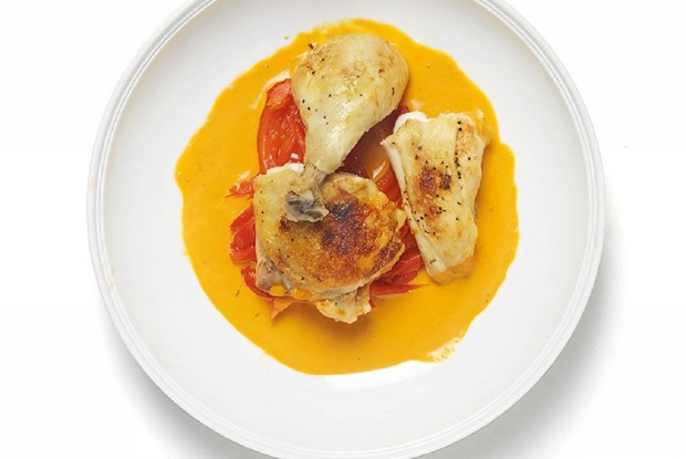 Курица со сладким перцем и копченой паприкой