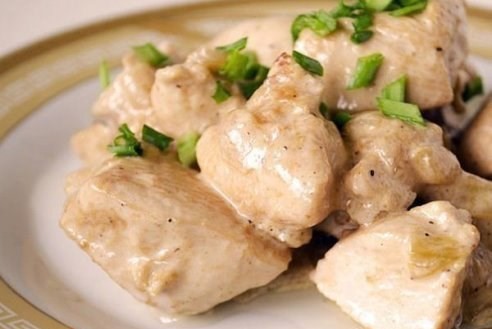 Курица со сливками в мультиварке