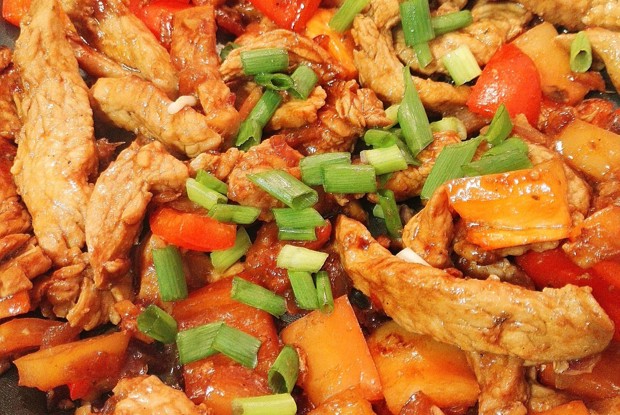 Курица терияки с кускусом