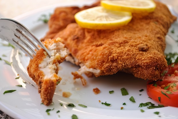 Курица в чесночной панировке