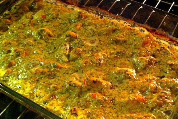 Курица в кефирном соусе