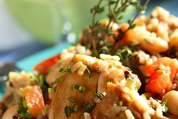 Курица в пиве с рисом