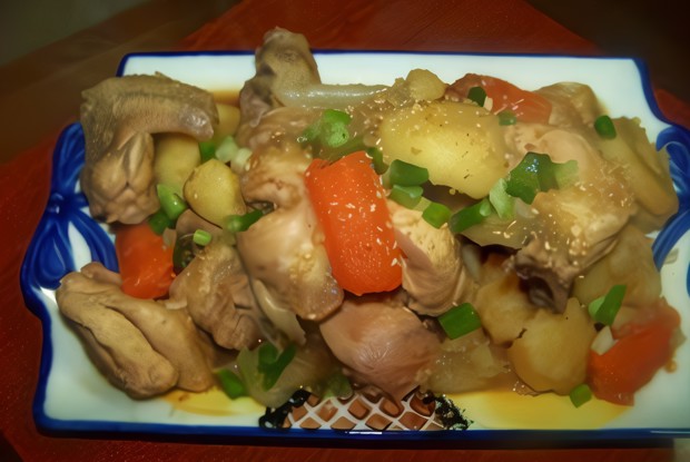 Курица в соевом соусе с кленовым сиропом