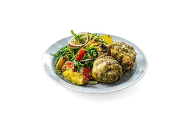 Курица, запеченная с песто