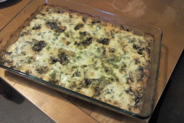 Куриная грудка с шампиньонами и сыром