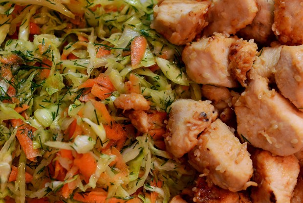 Куриная грудка в лимонном соке с медом