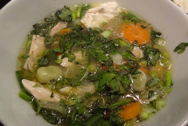 Куриная похлебка с овощами