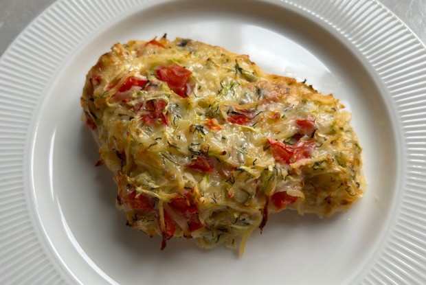 Куриная грудка под овощной шубой