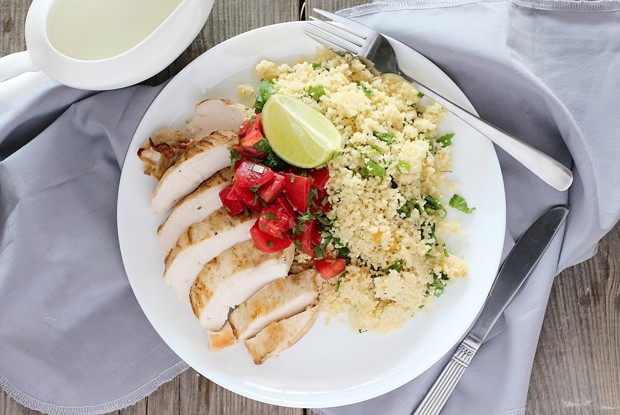 Куриная грудка с кускусом