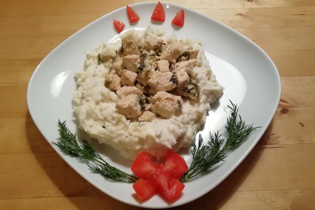 Куриная грудка в кефире