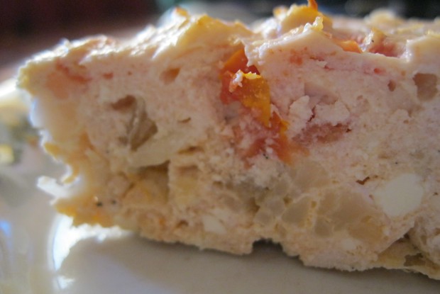 Куриная запеканка с овощами и творогом