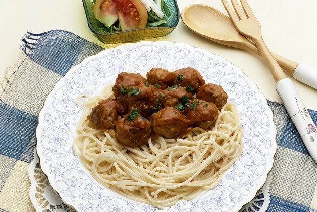 Куриные фрикадельки в соевом соусе