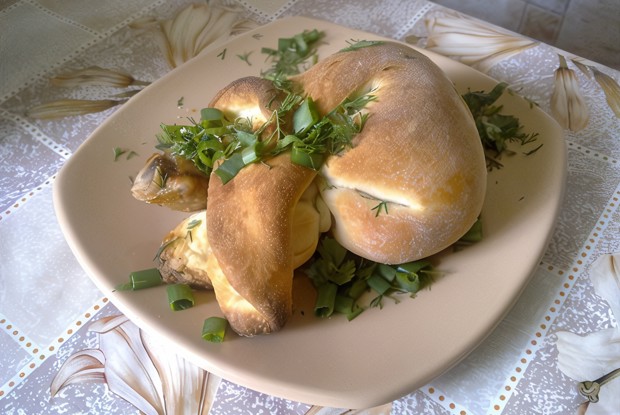 Куриные голени в слоеном тесте