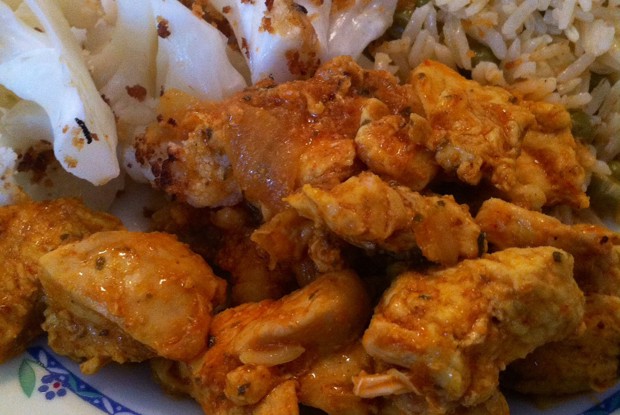 Куриные грудки с цветной капустой