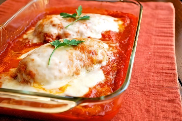 Куриные грудки с сыром