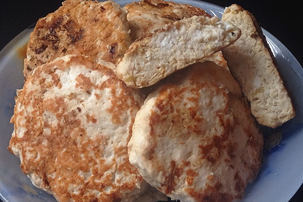 Куриные котлеты с кабачком и творогом