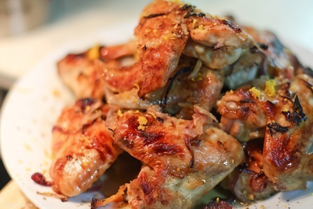 Куриные крылья в апельсиновом маринаде