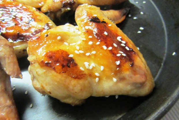 Куриные крылья в соусе терияки
