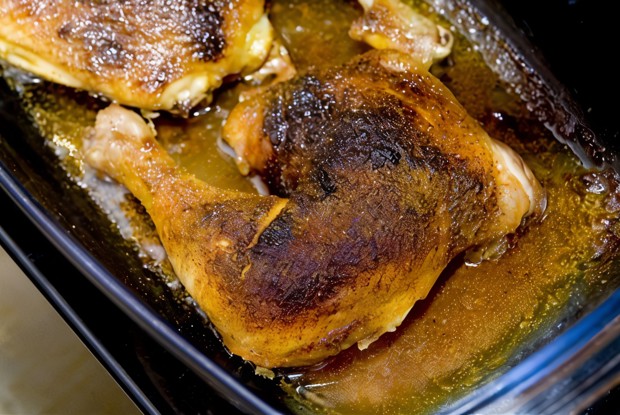 Куриные окорочка в пиве