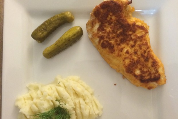 Куриный эскалоп с картофельным пюре