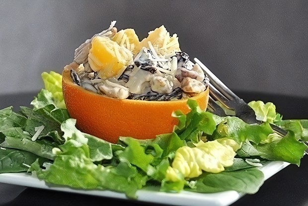 Куриный салат с апельсином