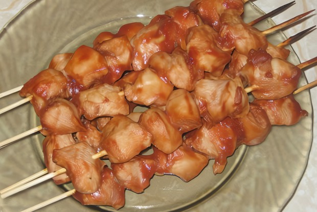 Куриный шашлык в духовке