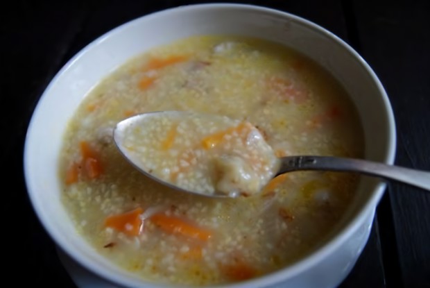 Куриный суп с кукурузной крупой