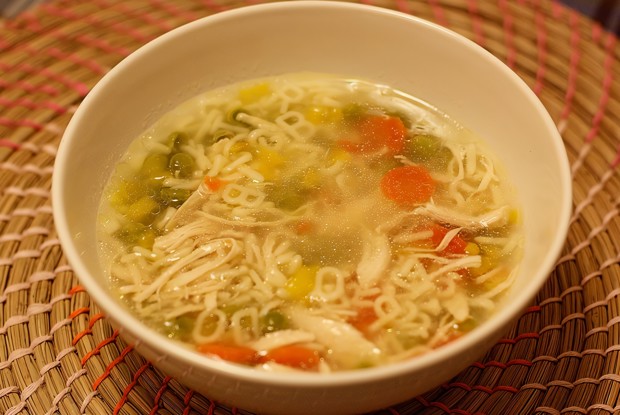 Куриный суп с овощами