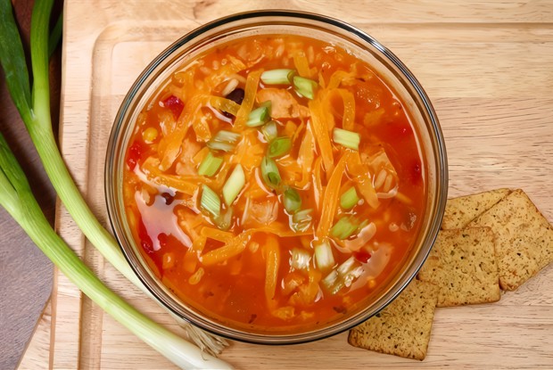 Куриный суп с помидорами