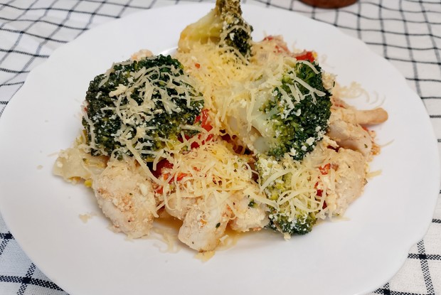 ПП-рецепт куриное филе с черри и брокколи