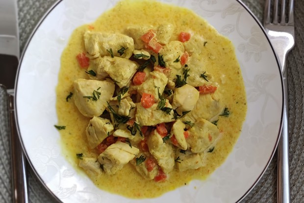 Куриное филе с куркумой