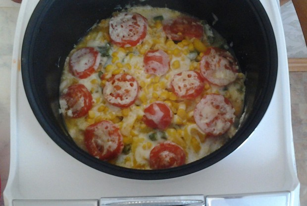 Куриное филе с овощами в мультиварке