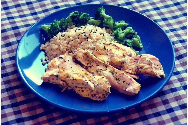 Куриное филе в апельсиновом маринаде