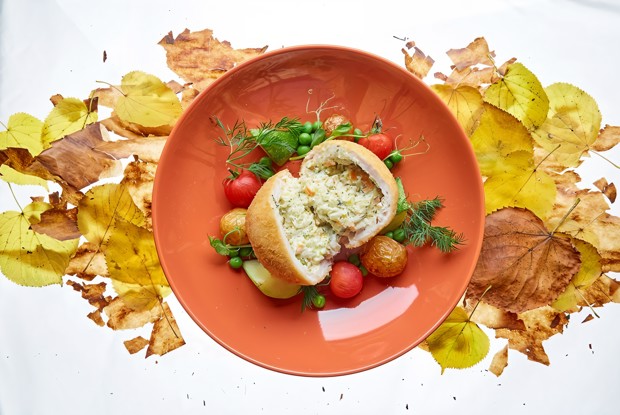 Куриное рагу в сметанном соусе