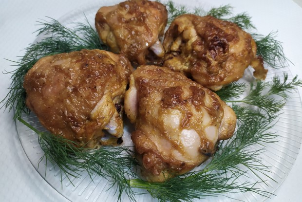 Куриные бедра с горчицей