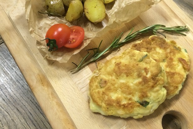 Куриные котлеты с имбирем и мини-картофелем