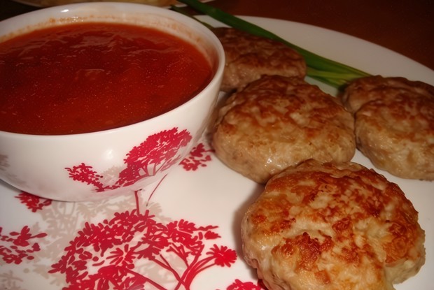 Куриные котлеты с овсяными хлопьями