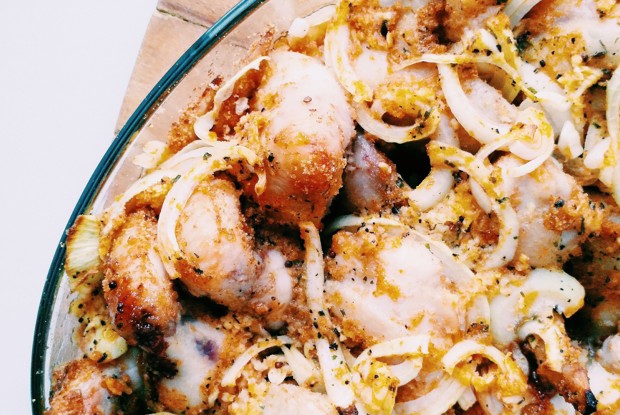 Куриные крылья в чесночном соусе