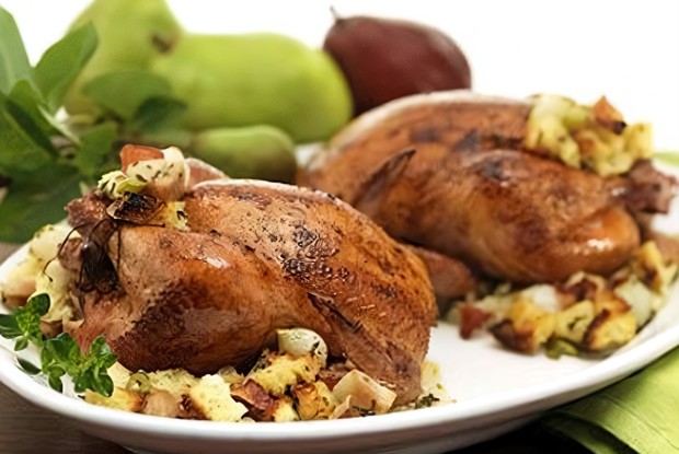 Куропатки с шалфеем