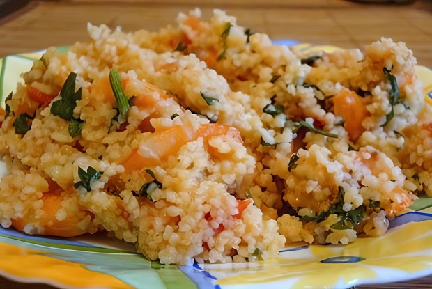 Кускус с креветками от Алексея Зимина