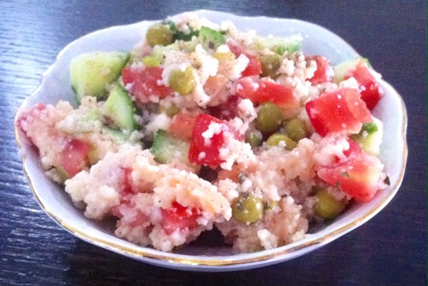 Кускус с лососем