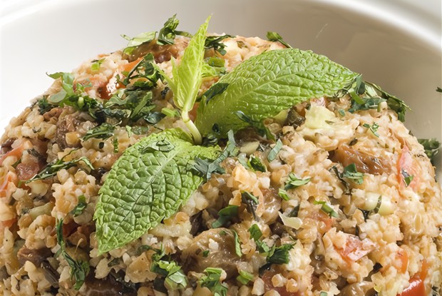 Кускус с овощами и куриным филе