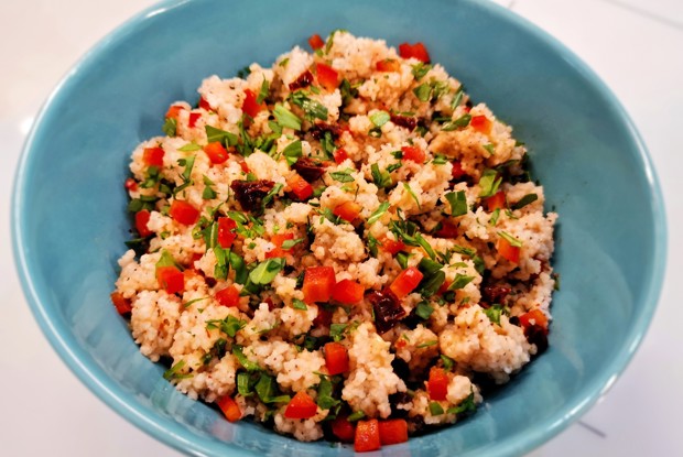 Кускус с овощами и зеленью