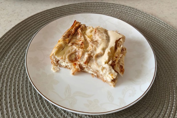 Кывырма (ленивый пирог из лаваша)