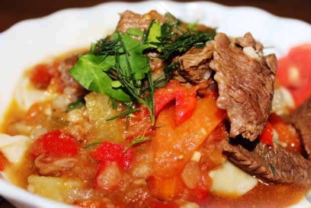 Лагман из говядины