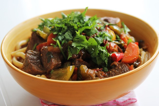 Лагман с курицей