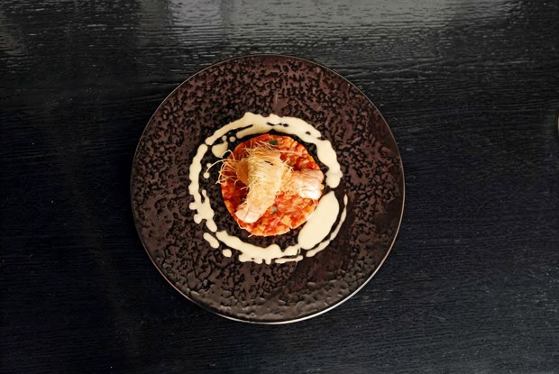 Лангустины в хрустящей корочке с рататуем